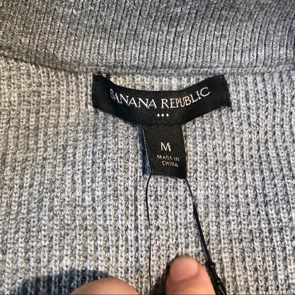 Men’s Banana Republic Light Grey Sweater Jacket - Picture 11 of 14